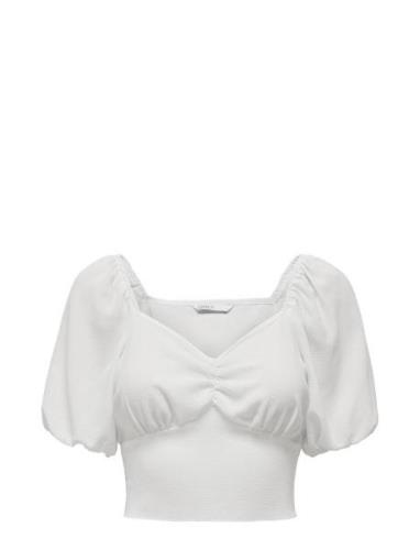 Onlnova Lux S/S Iris Top Solid Ptm ONLY White