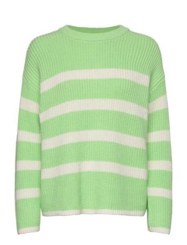 Slfbloomie Ls Knit O-Neck Noos Selected Femme Green