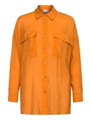 Nuelinam Ls Shirt Nümph Orange