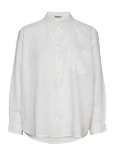 Onltokyo L/S Linen Blend Shirt Pnt ONLY White