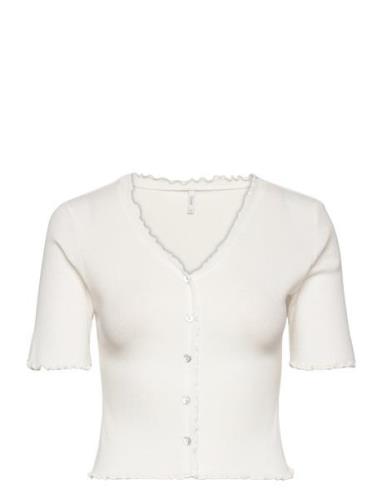 Onllaila S/S Button Top Jrs ONLY White
