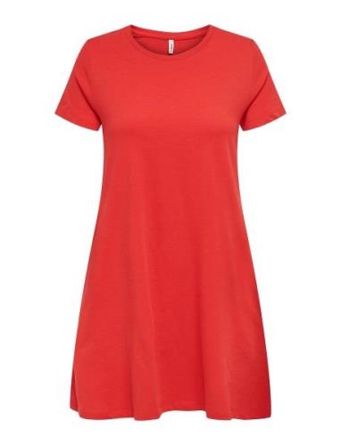 Onlmay Life S/S Pocket Dress Jrs ONLY Red