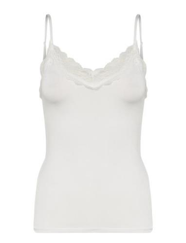 Objleena New Lace Singlet Noos Object White