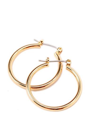 Layla Recycled Medium Hoop Earrings Pilgrim Gold