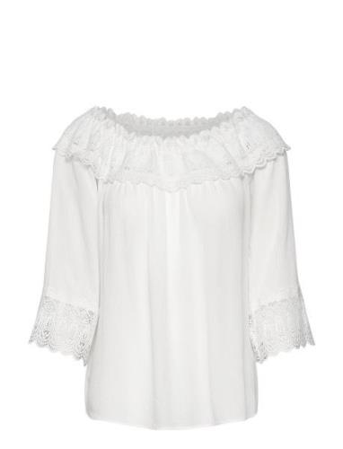 Crbea Lace Blouse Cream White