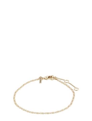 Parisa Recycled Flat Link Chain Bracelet Gold-Plated Pilgrim Gold