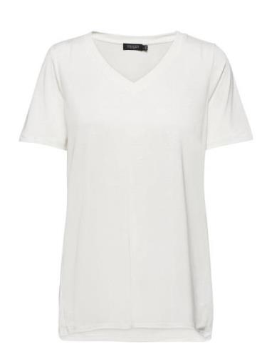 Slcolumbine Over T-Shirt Ss Soaked In Luxury White