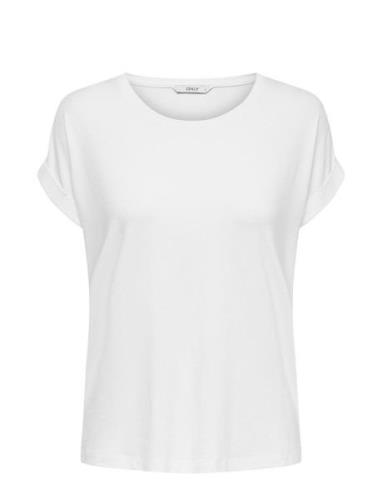 Onlmoster S/S O-Neck Top Jrs ONLY White
