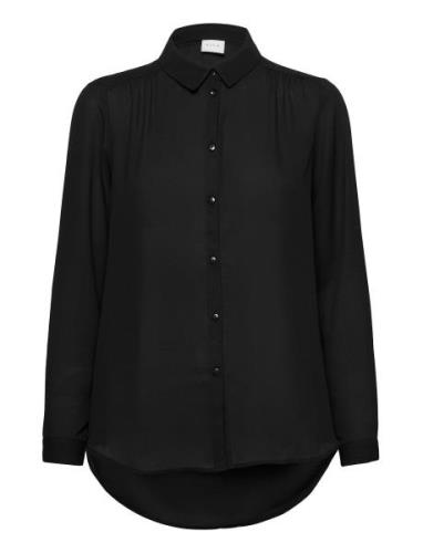 Vilucy Button L/S Shirt - Noos Vila Black