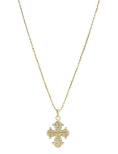 Dagmar Recycled Pendant Necklace Gold-Plated Pilgrim Gold