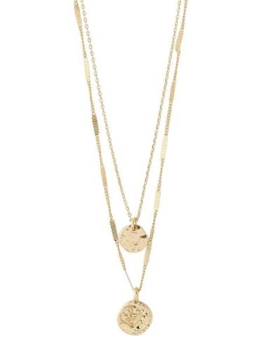 Haven 2-In-1 Coin Necklace Gold-Plated Pilgrim Gold