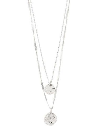 Haven 2-In-1 Coin Necklace Silver-Plated Pilgrim Silver