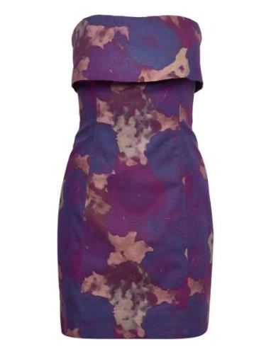 Printed Canvas Strapless Mini Dress REMAIN Birger Christensen Patterne...