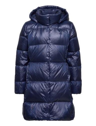 Water-Resistant Down Long Coat Ralph Lauren Kids Blue