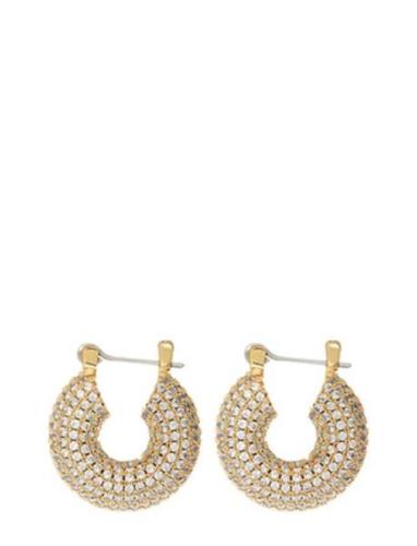 The Pave Mini Donut Hoops-Gold LUV AJ Gold