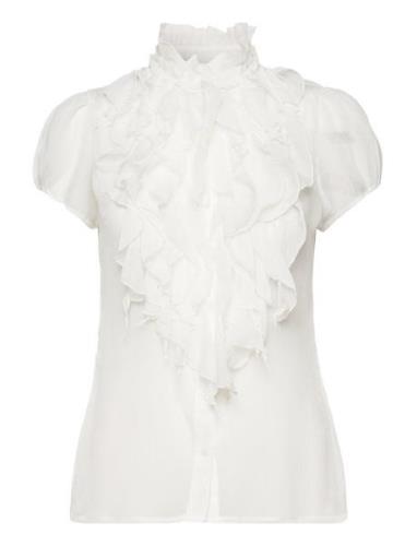 Liljasz Crinkle Ss Shirt Saint Tropez White