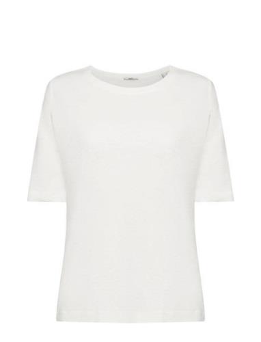 Linen Blend T-Shirt Esprit Casual White
