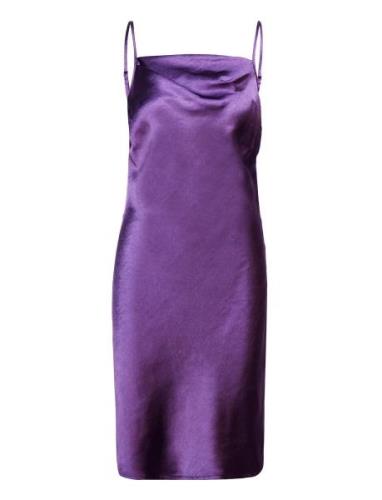 Satina Slipmy Dress Bzr Purple