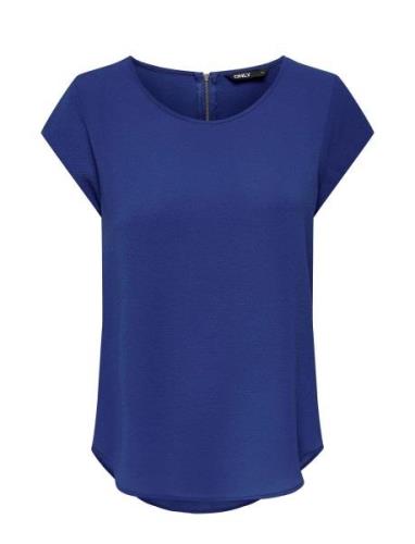 Onlvic S/S Solid Top Ptm ONLY Blue