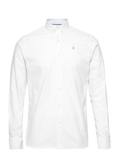 Oxford Stretch Plain L/S Clean Cut Copenhagen White