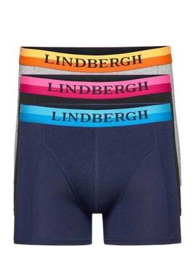 Neon Waistband Bamboo Boxers 3-Pack Lindbergh Blue