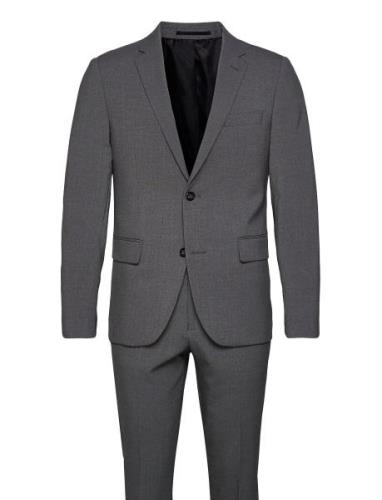 Plain Mens Suit Lindbergh Grey