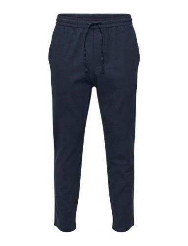 Onslinus Crop 0007 Cot Lin Pnt Noos ONLY & SONS Navy