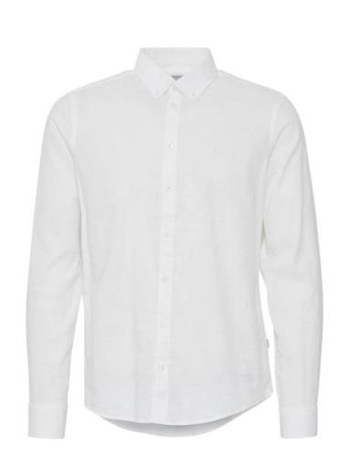 Cfanton 0053 Bd Ls Linen Mix Shirt Casual Friday White