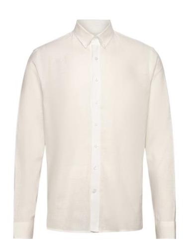 Linen/Cotton Shirt L/S Lindbergh White