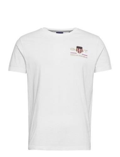 Archive Shield Emb Ss T-Shirt GANT White