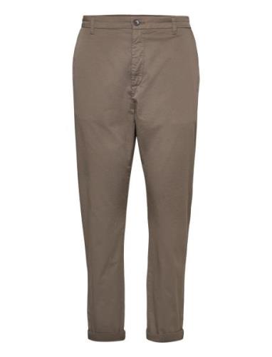 Tapered-Leg Stretch Chinos Hope Brown