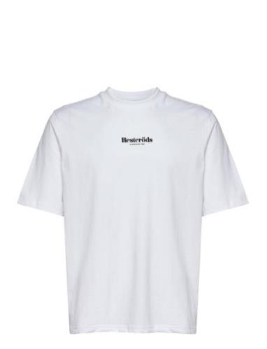 Logo Mid Sleeve Tee Gots Resteröds White