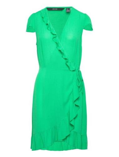 Vmmenny Short C/S Wrap Dress Wvn Ga Vero Moda Green