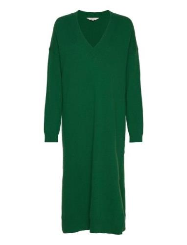 Lise V-Dress Basic Apparel Green