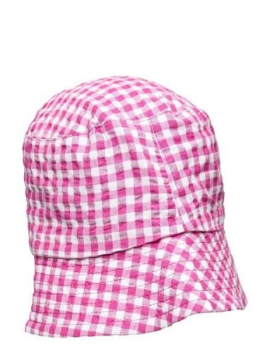 Jun Plaid Hat Ma-ia Family Pink