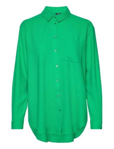 Vmmymilo Ls Shirt Wvn Ga Vero Moda Green