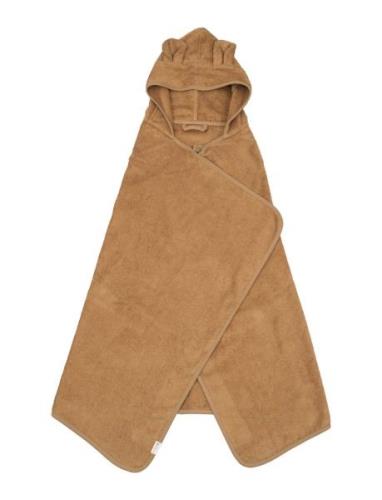 Hooded Junior Towel - Bear - Ochre Fabelab Brown