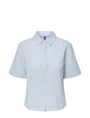 Pclorna Ss Shirt Bc Pieces Blue