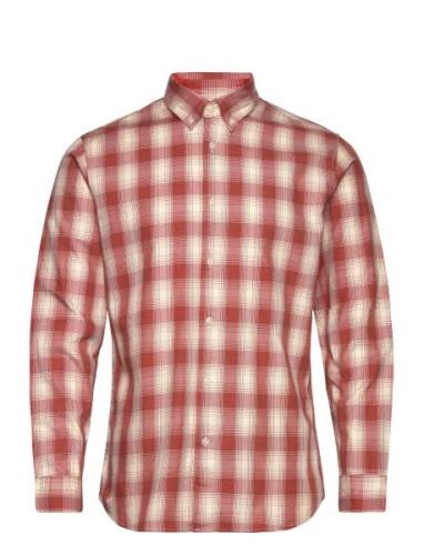 Slhslimtheo Shirt Ls Selected Homme Red