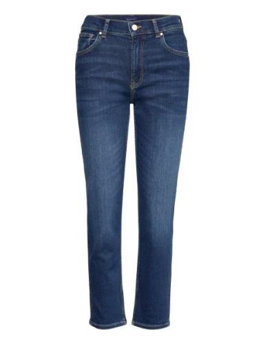 Cropped Slim Jeans GANT Blue