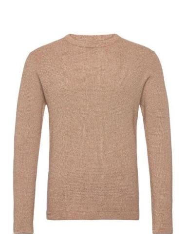 Slhrocks Ls Knit Crew Neck W Selected Homme Brown