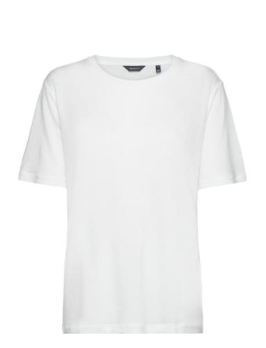 Rel Draped Ss T-Shirt GANT White