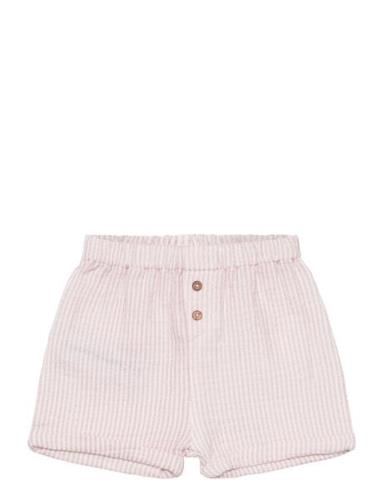 Cotton Striped Shorts Mango Patterned
