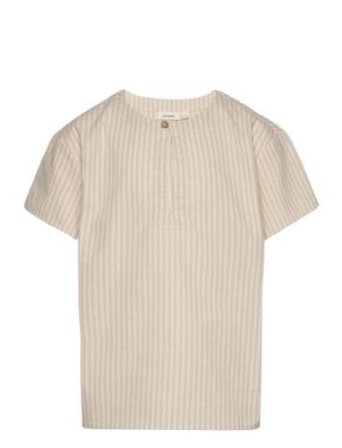 Nmmdiogo Ss Boxy Shirt Lil Lil'Atelier Beige