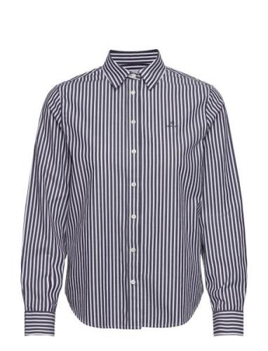 Reg Broadcloth Striped Shirt GANT Blue