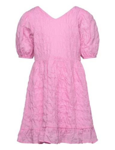 Vmdonna 2/4 Open Back Dress Wvn Girl Vero Moda Girl Pink