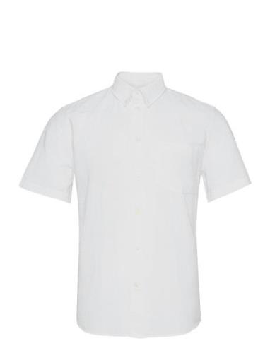 Michael Oxford Shirt Ss Wood Wood White