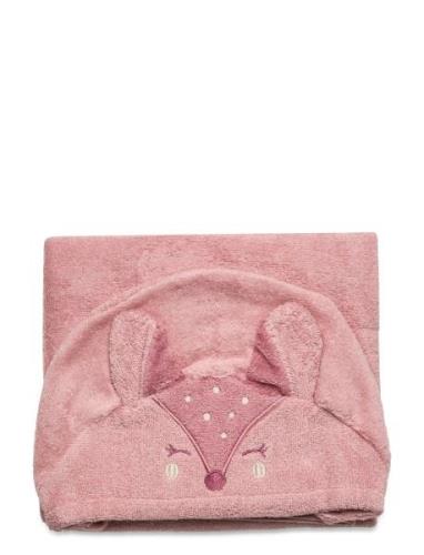 Hooded Bath Towel Pippi Pink
