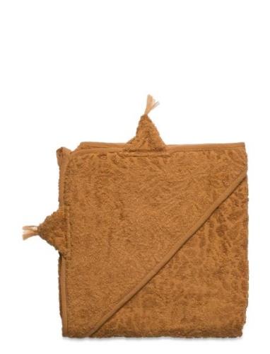 Organic Hooded Towel Pippi Brown