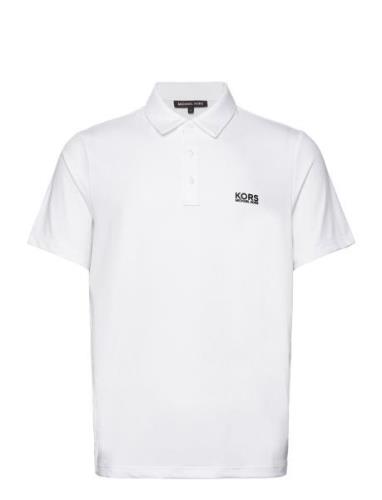 Golf Chest Logo Polo Michael Kors White